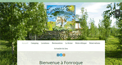 Desktop Screenshot of campingloutuquet.fr